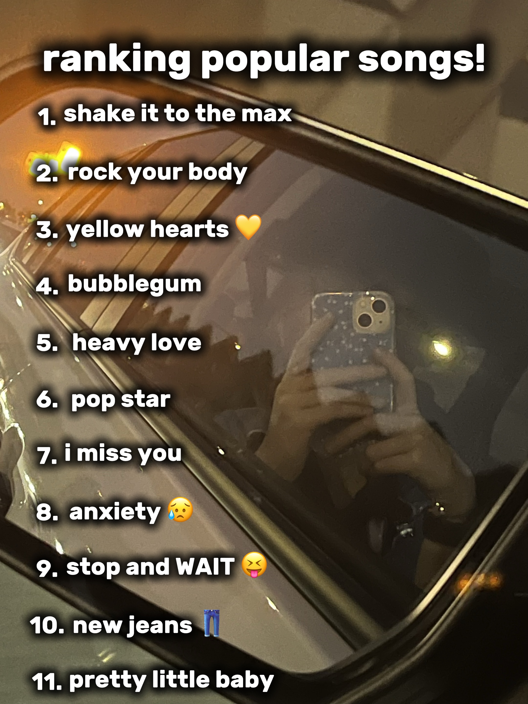 ranking popular song