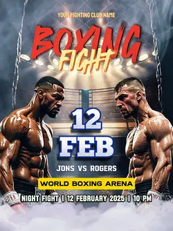 Poster Boxing Fight