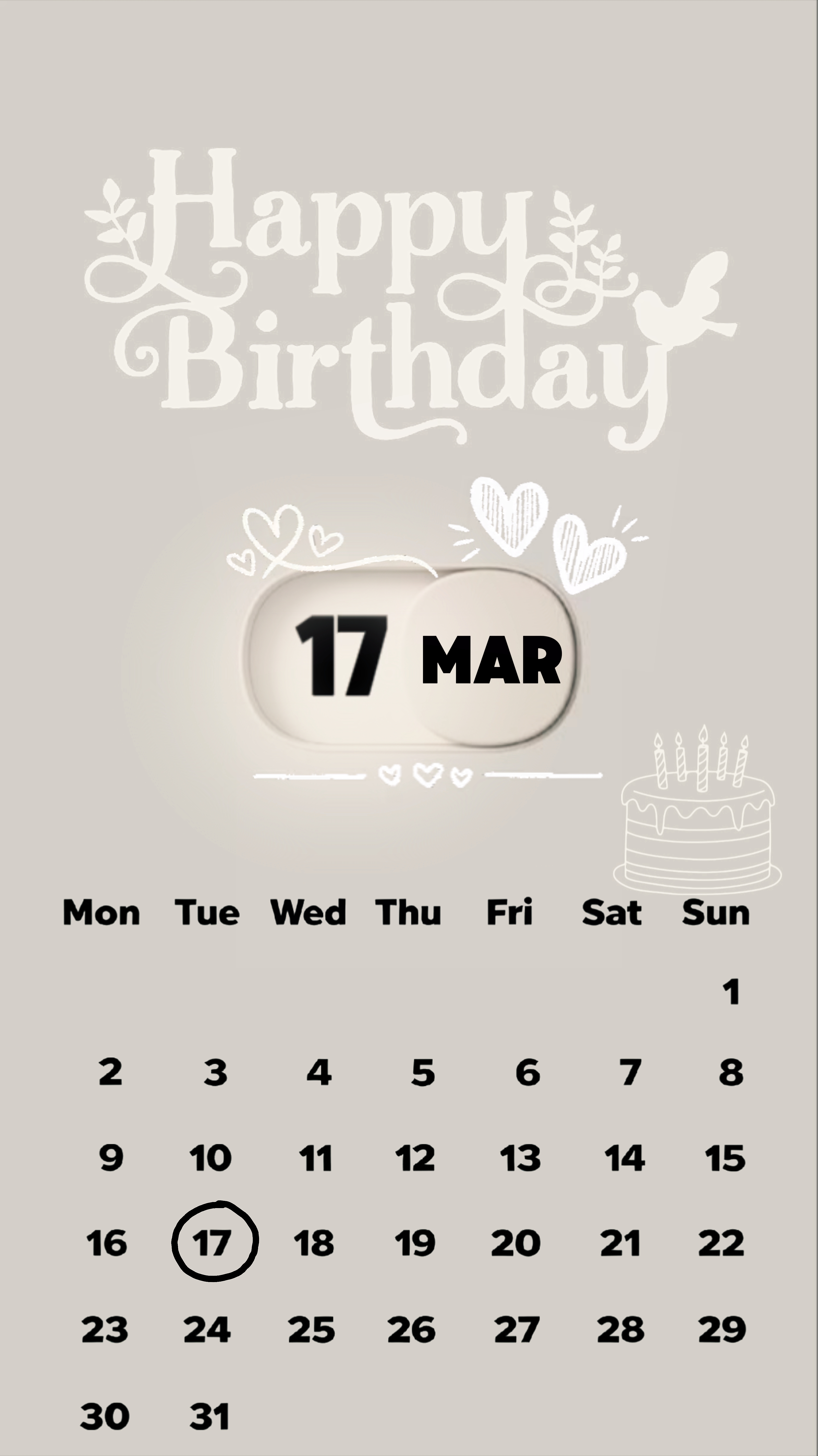 HBD 17 MARCH