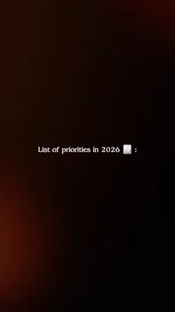 Priorities in 2026