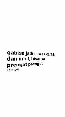 gabisa jadi cewek