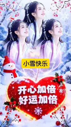 小雪 音乐模板