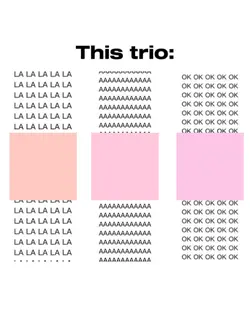 this trio