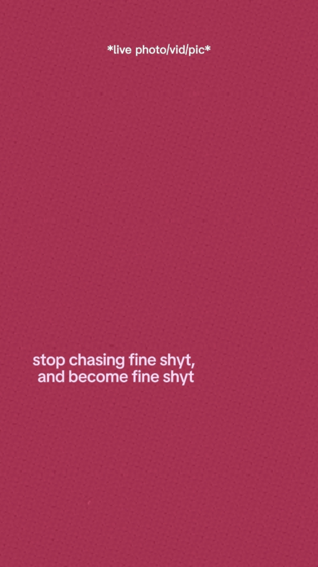 Stop Chasing. 