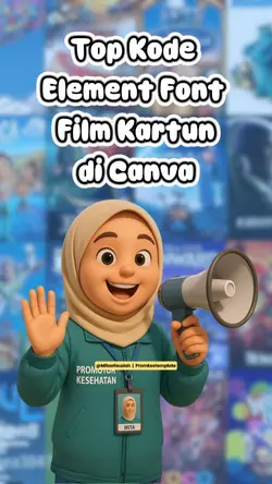canva elemen font
