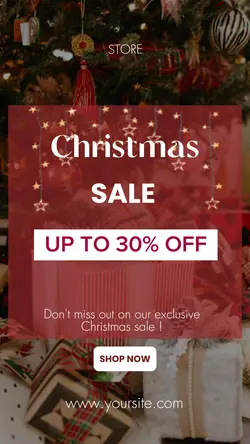 Christmas sale promo