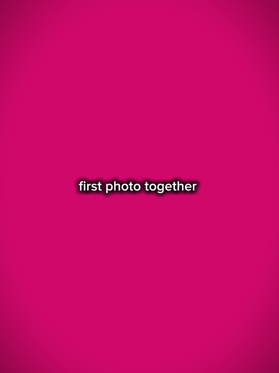 première photo ensemble