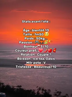 Stats avant l'été