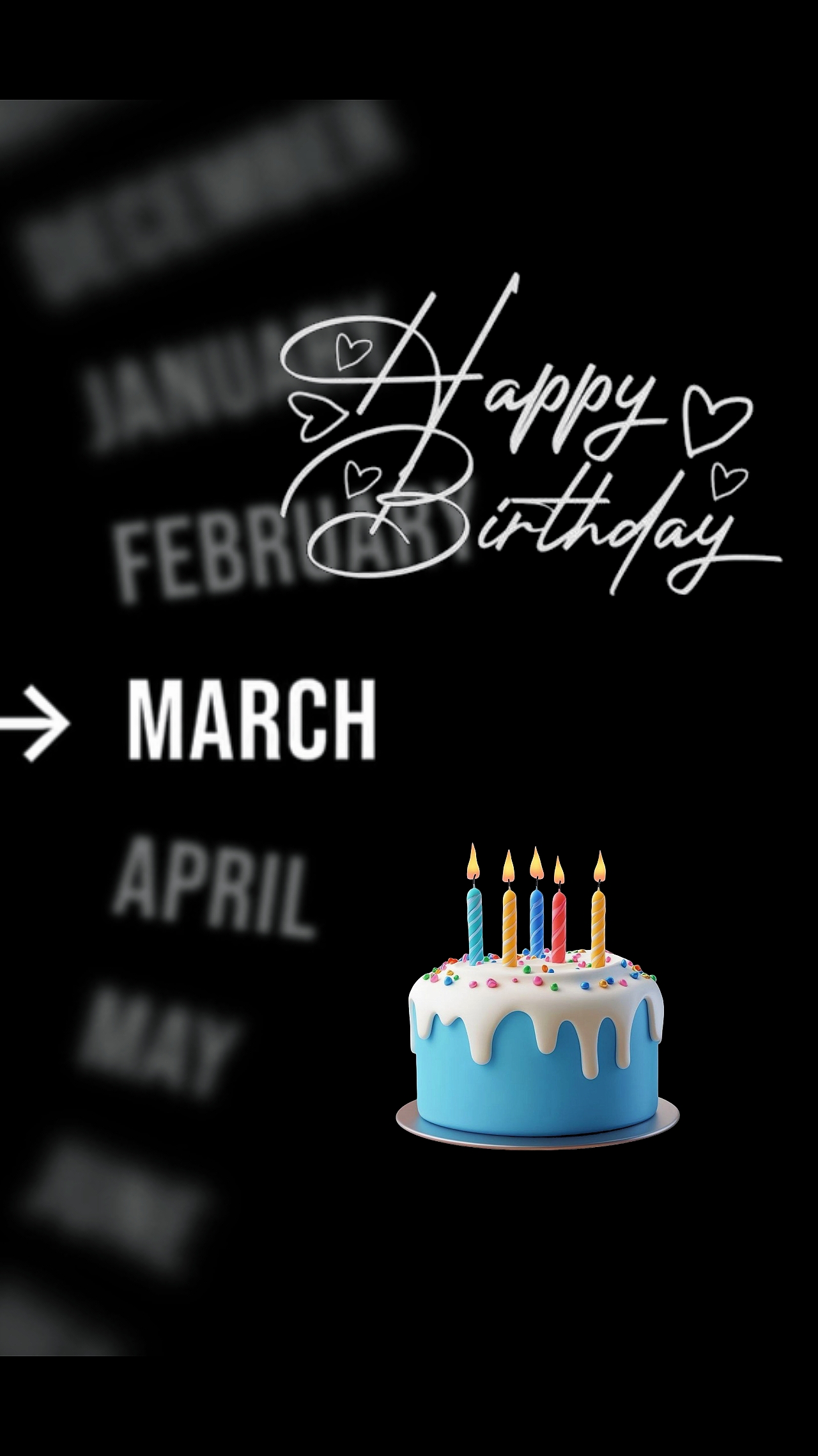 mars d'anniversaire 