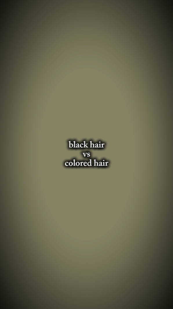 black vs colored