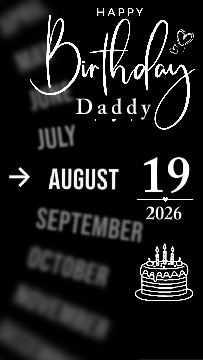 B'DAY DADDY 19 AUGUS