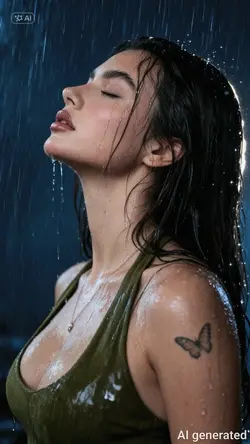 Rain photoshoot