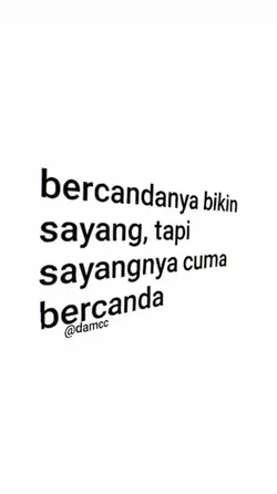bercandany bikin syg