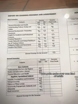 Grades reveal