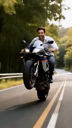 Motorrad-Stunt
