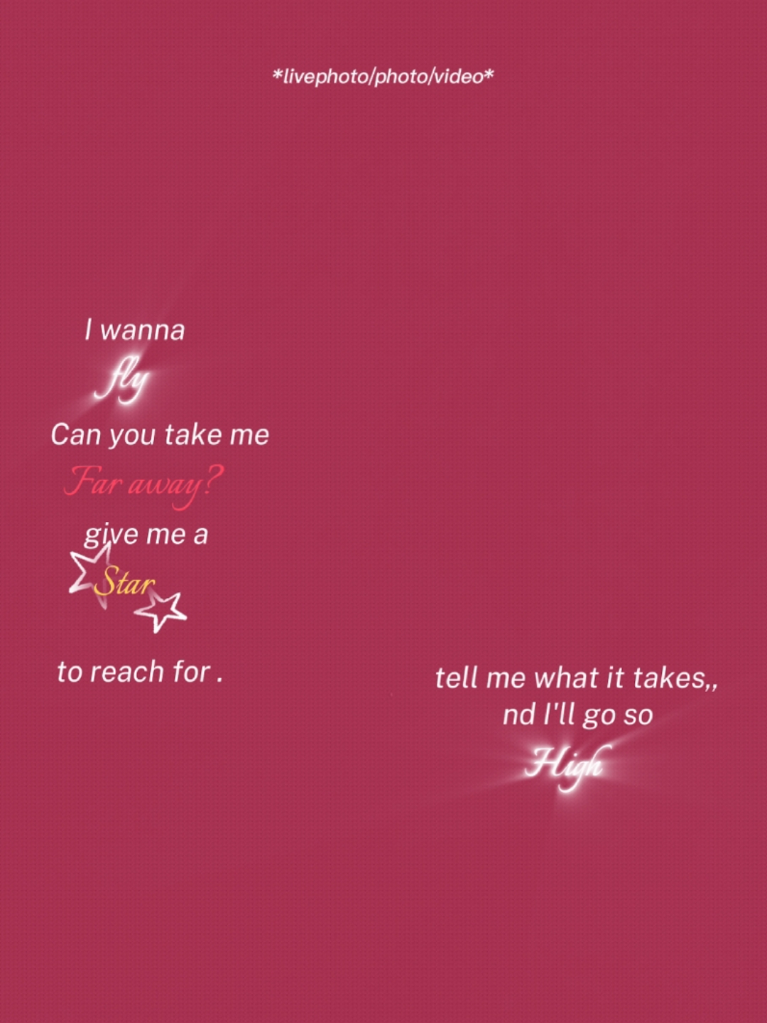 I Wanna Fly. 