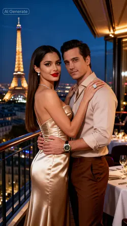 Couple in Paris 