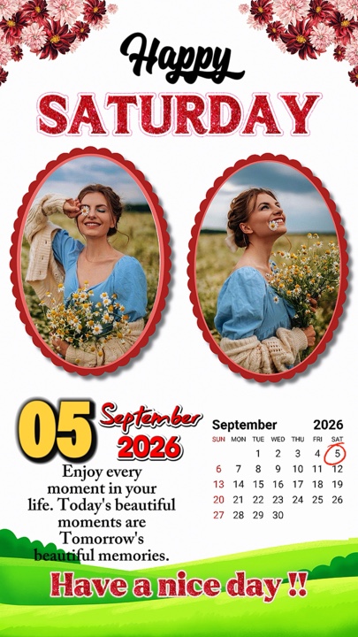 Sábado 5 de septiembre de 2026