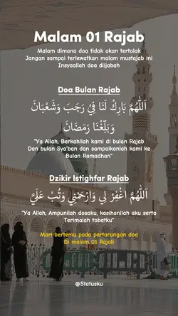 Malam 01 Rajab 