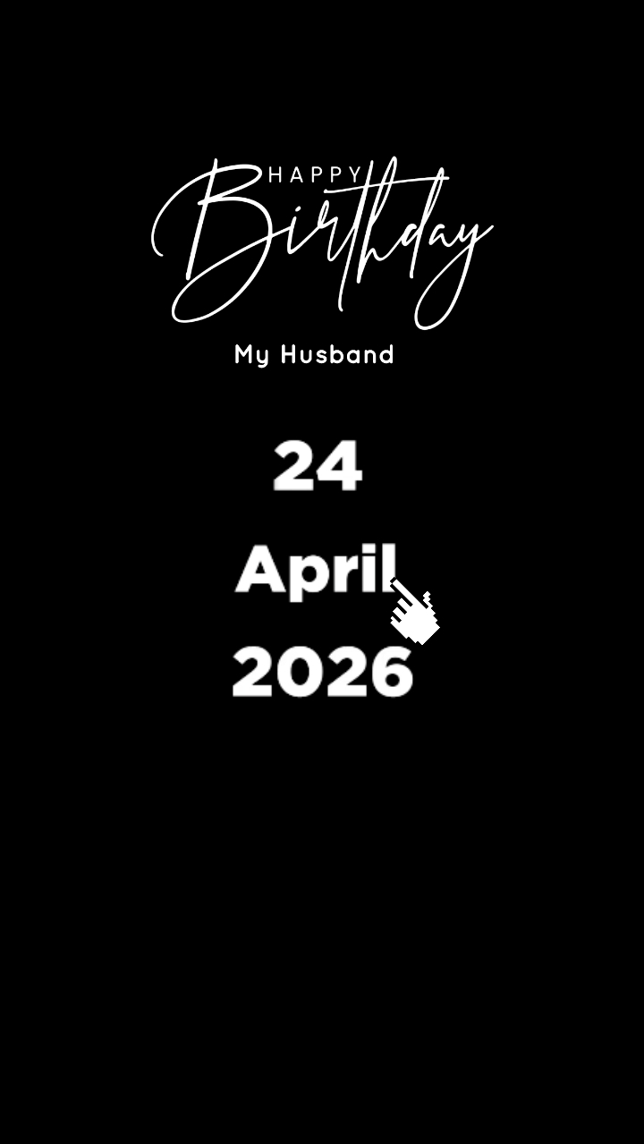 HBD HUSBAND 24 APRIL