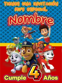 Paw patrol invitació