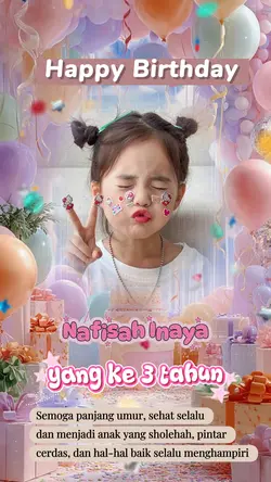 hbd anak perempuan
