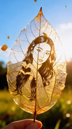 Dry leaf art