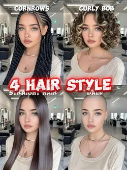 4 HAIR STYLES 