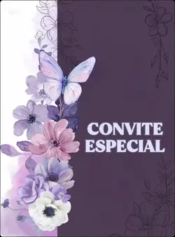 CONVITE FLORES LILÁS