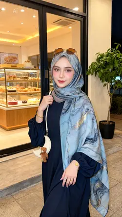 NAVY BLUE ABAYA IV