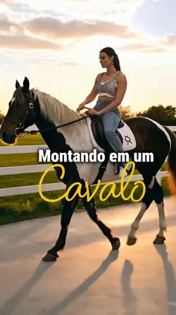 Montando em cavalo 
