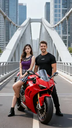 couple motorcycle