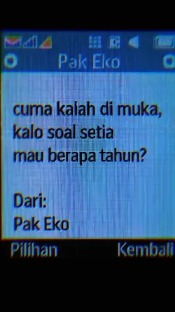 cuma kalah di muka