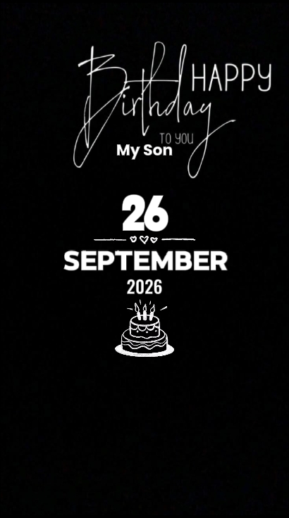 BDAY SON 26September
