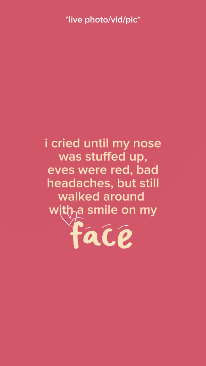 smile on my face