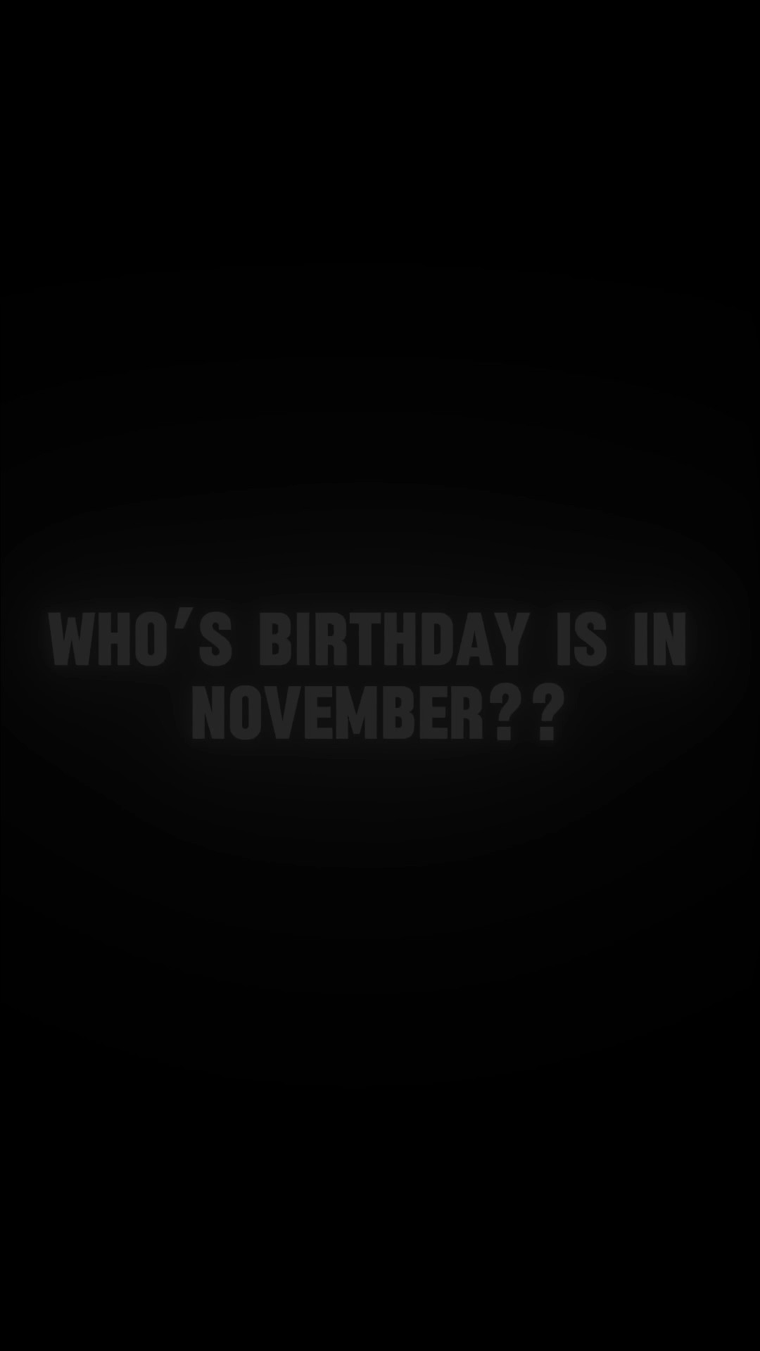 Aniversário em novembro