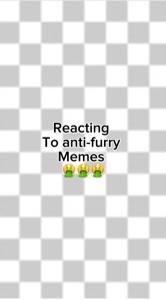 Reacting to anti-fur