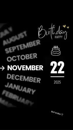 hbd 22 November 2025