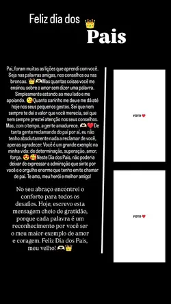 Feliz dia dos pais 