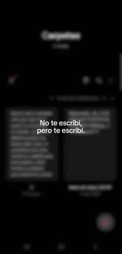 te escribí