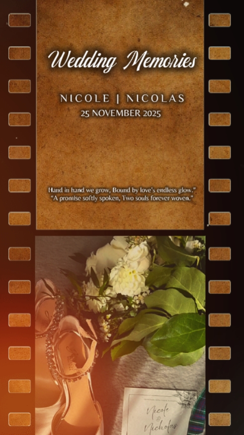SCROLL WEDDING MEMOR