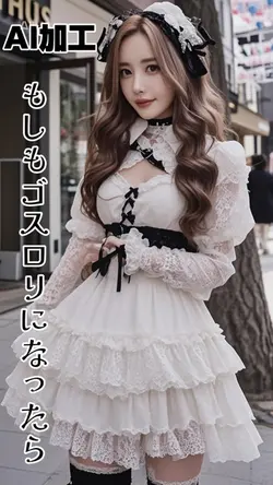 ゴスロリ風 AI加工
