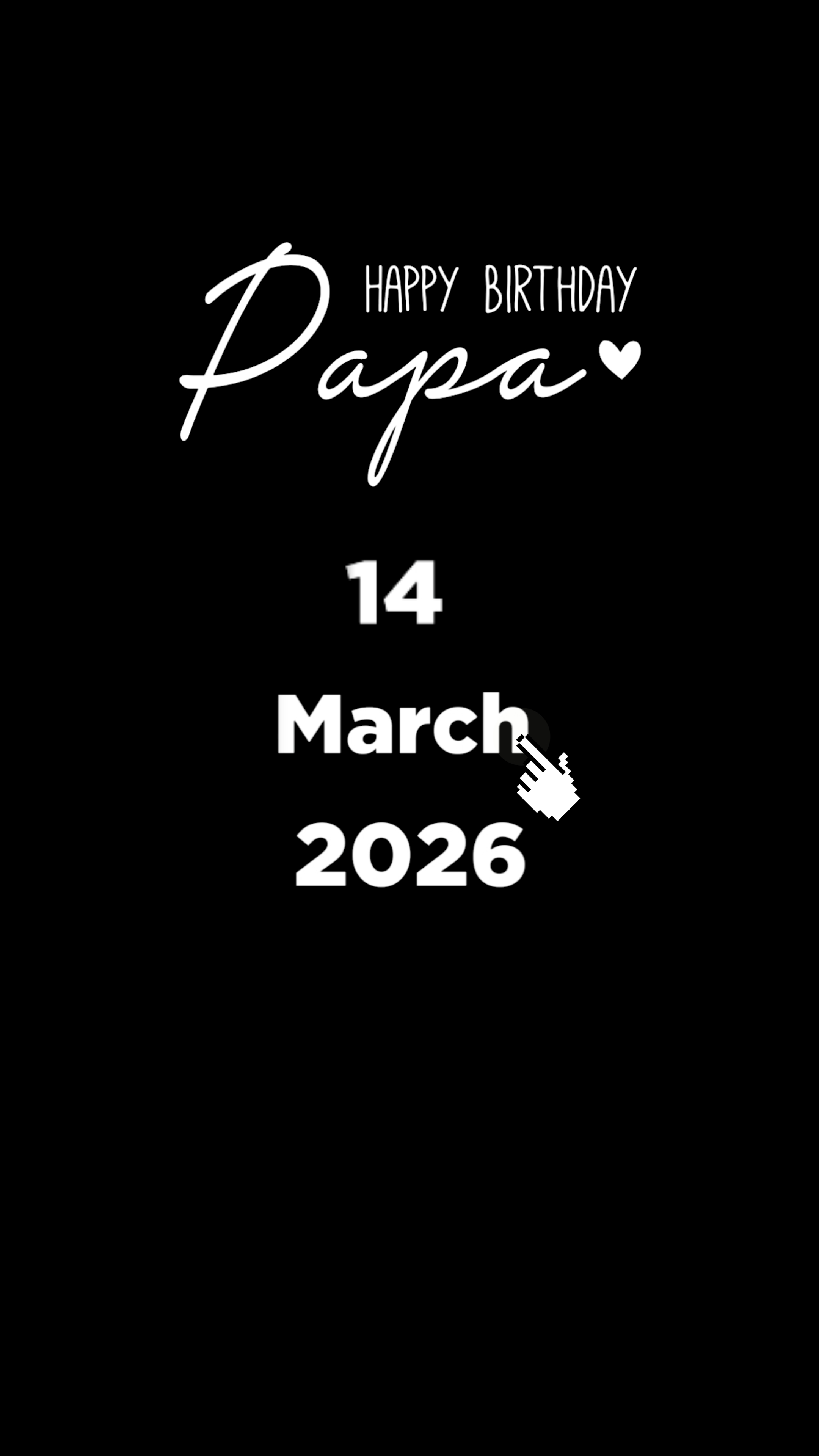 HBD PAPA 14. MÄRZ