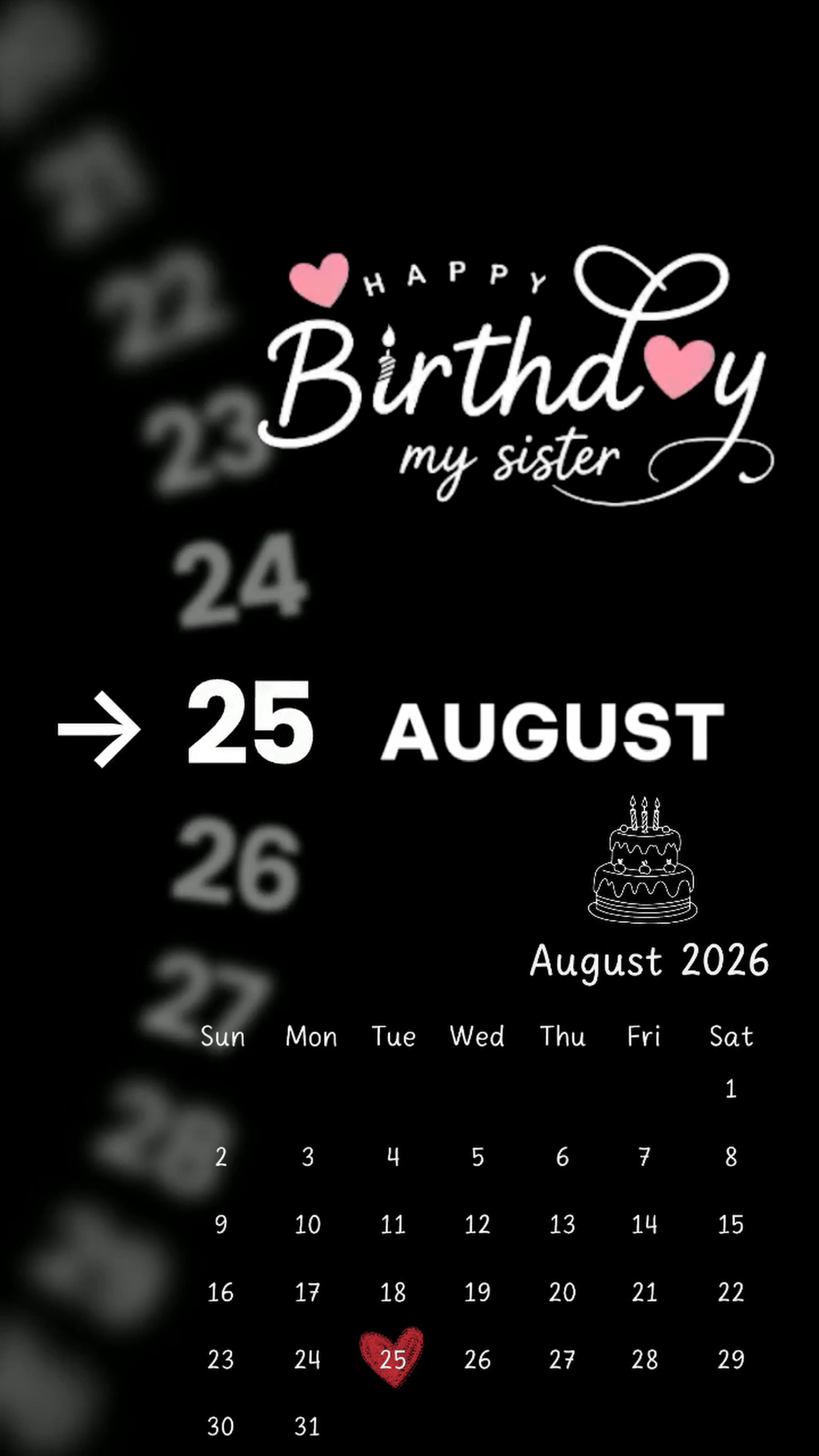 BIRTHDAY SISTER