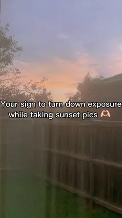 Sunset dark exposure