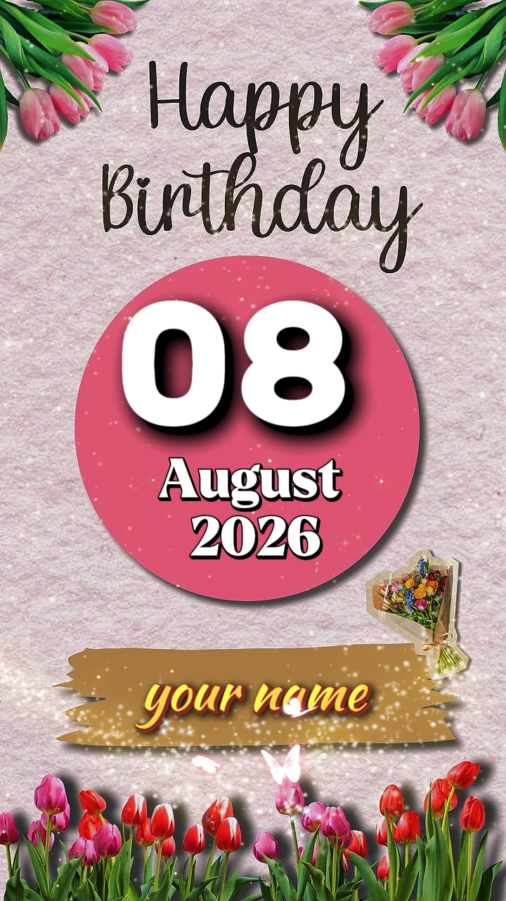 HBD 08 August 2026