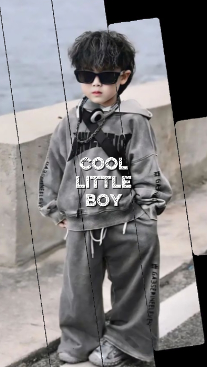 Cooler kleiner Junge