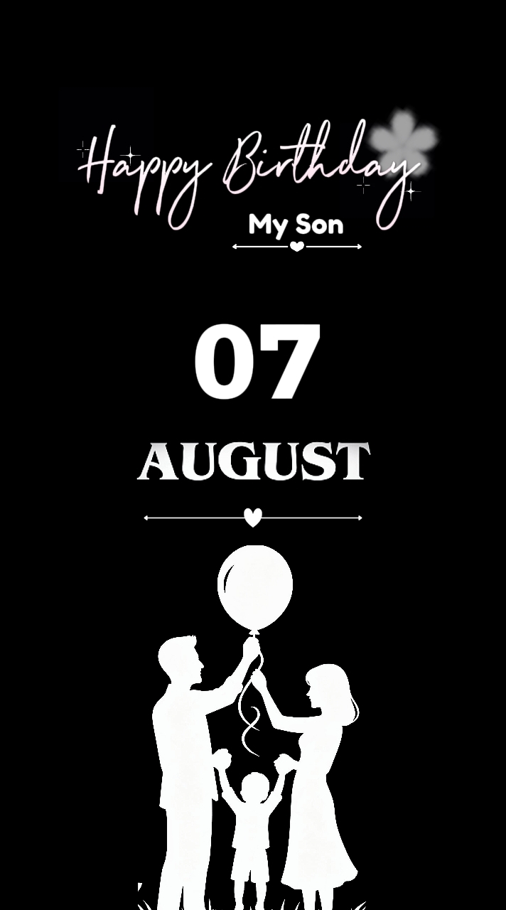 B 'DAY MEU FILHO 7 DE AGOSTO