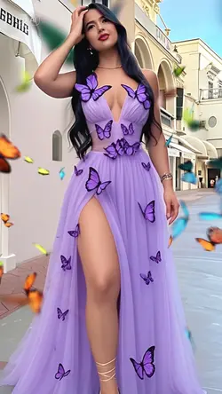 lilac dress  