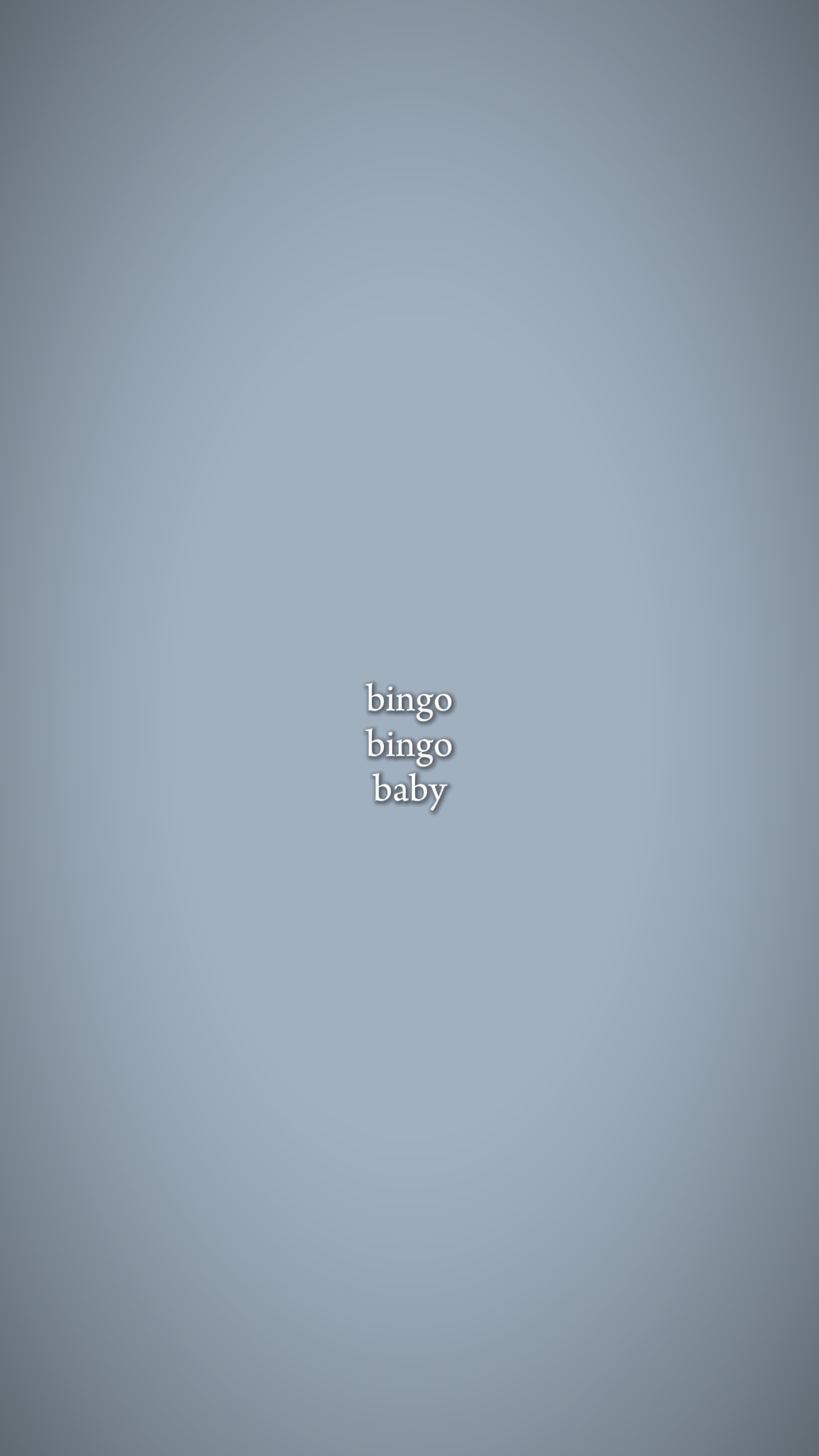 Bingo bingo bebê